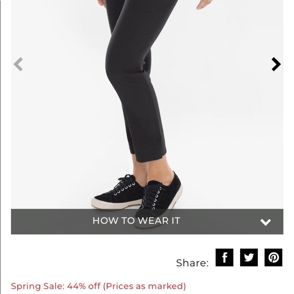 Chico’s slim leg crop pant